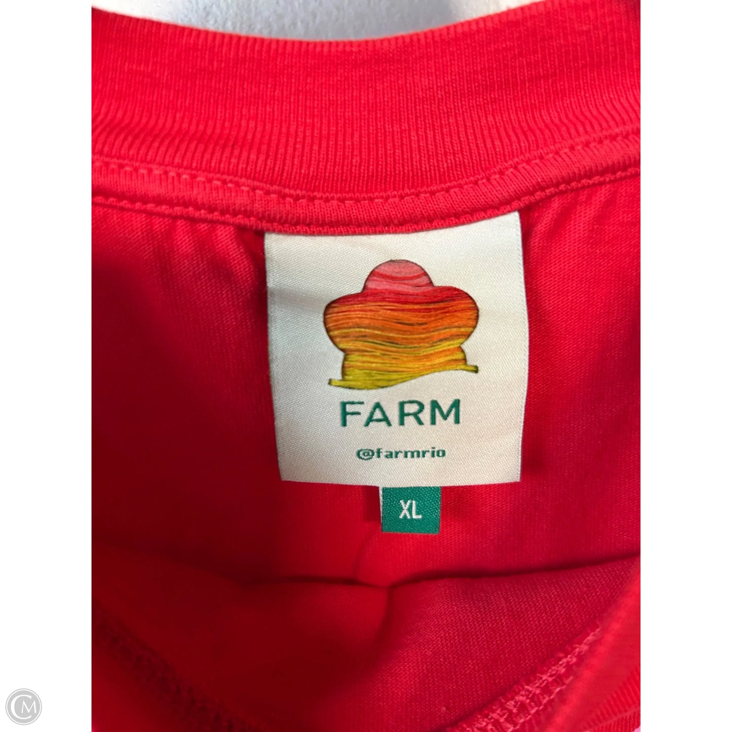 Top Sleeveless By Farm Rio In Red, Size: Xl