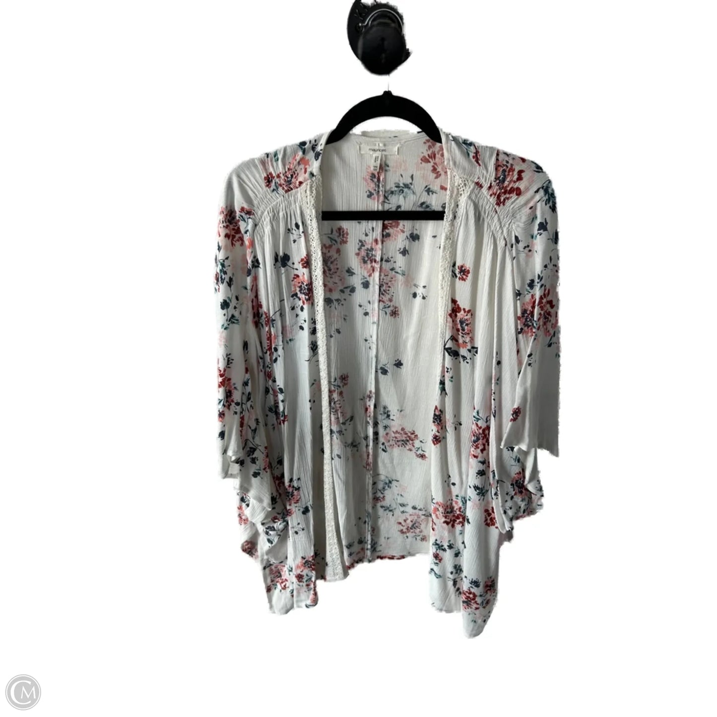 Kimono By Maurices In Pink & White, Size: Osfm