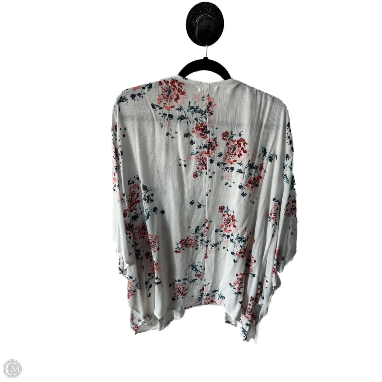 Kimono By Maurices In Pink & White, Size: Osfm