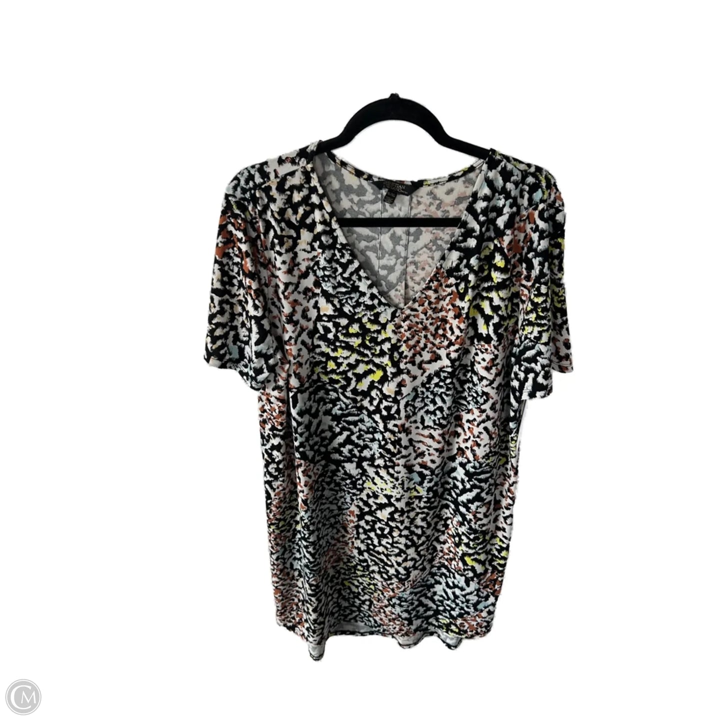 Dress Casual Short By Christian Siriano In Black & Blue, Size: Xl