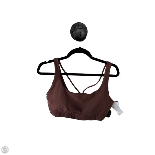 Athletic Bra By Athleta In Brown, Size: Xl