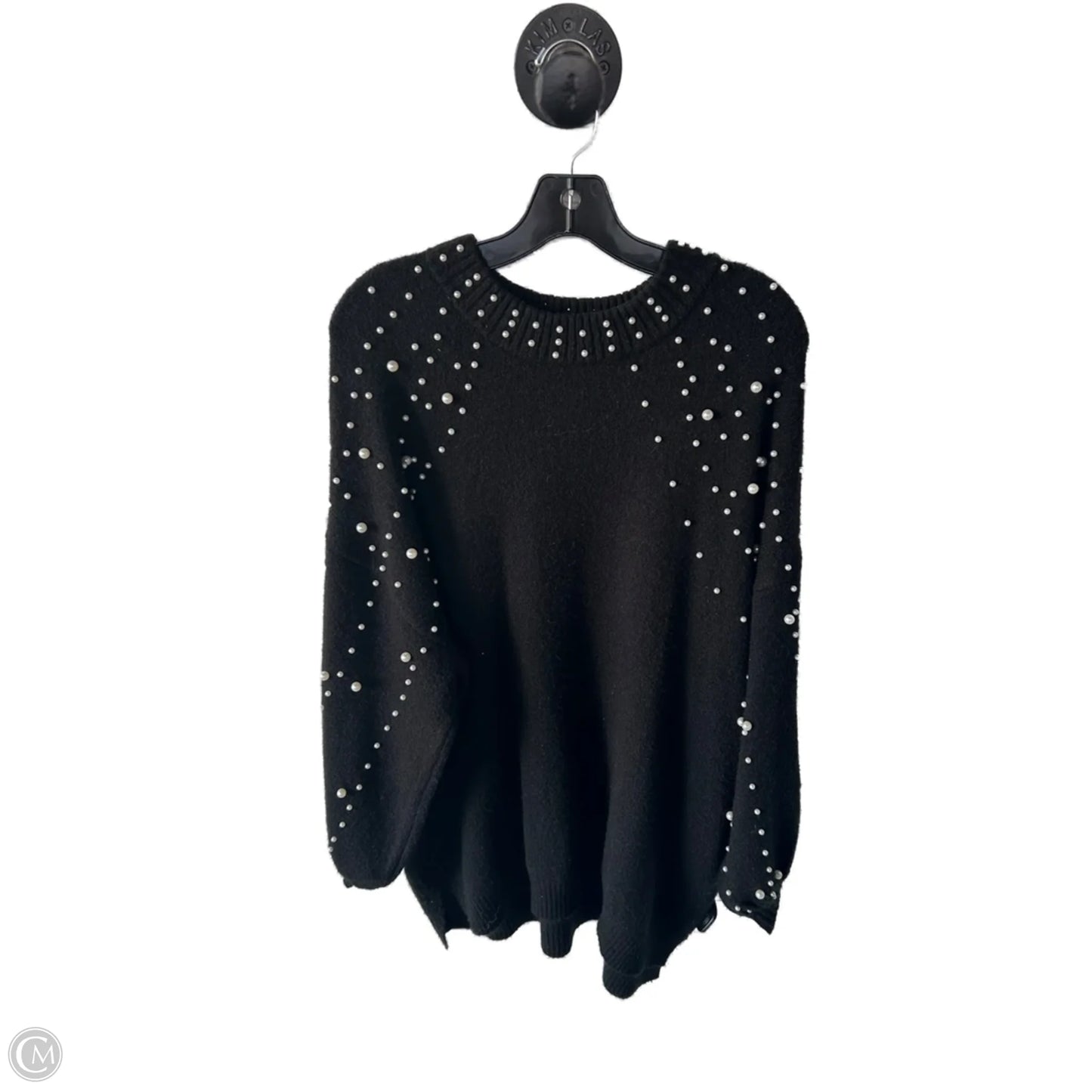 Sweater By Blue Rain In Black & White, Size: L