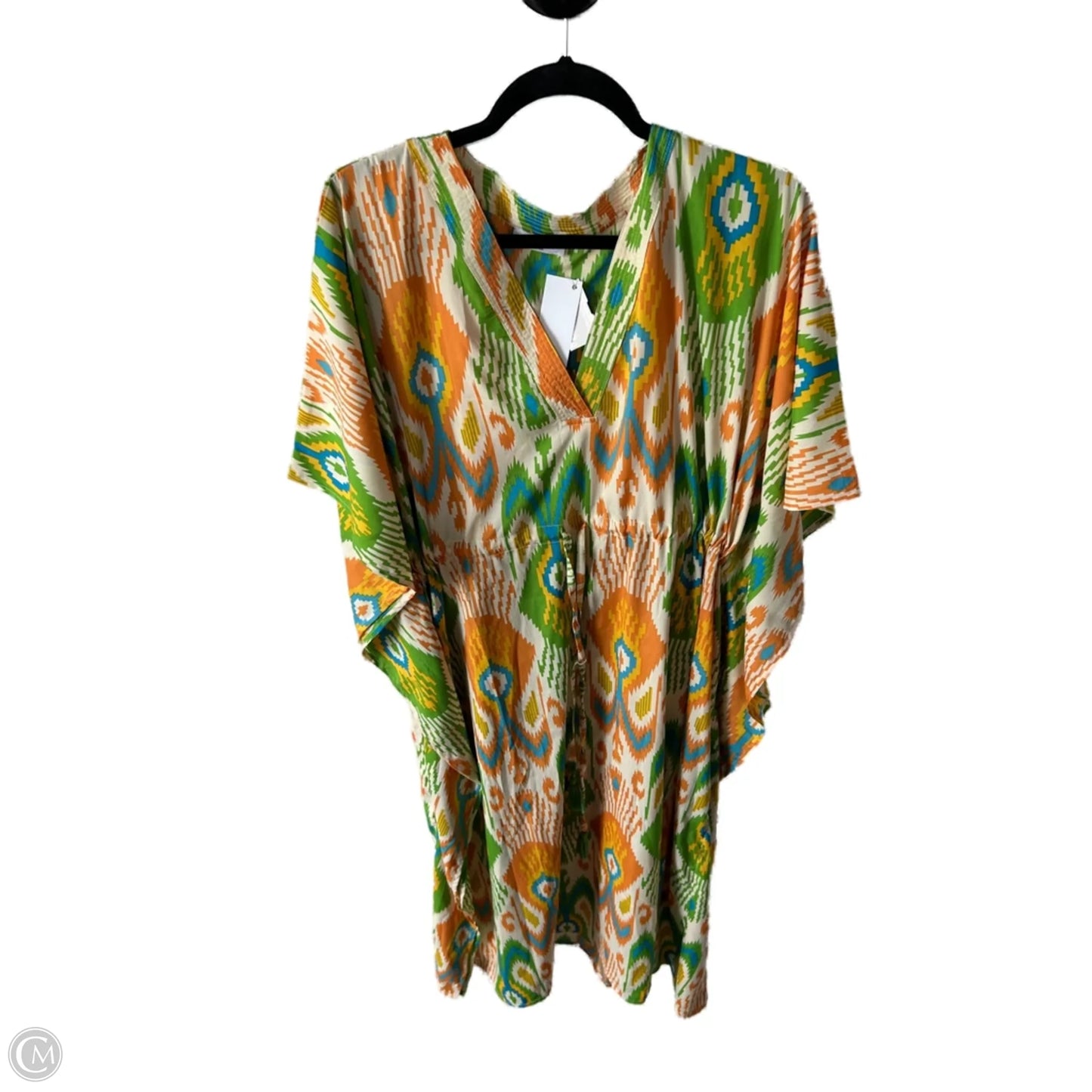 Swimwear Cover-up By Clothes Mentor In Green & Orange, Size: Osfm