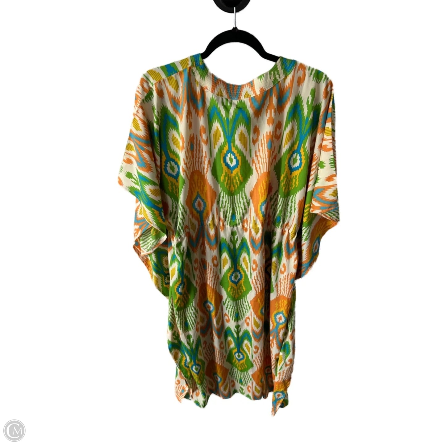 Swimwear Cover-up By Clothes Mentor In Green & Orange, Size: Osfm
