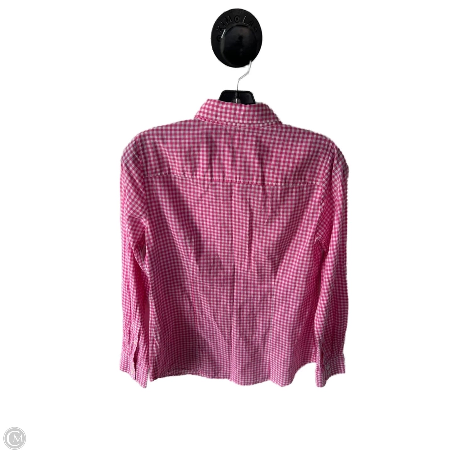 Top Long Sleeve By J. Crew In Pink & White, Size: Xs