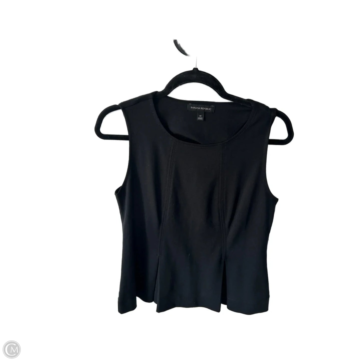 Top Sleeveless By Banana Republic In Black, Size: M