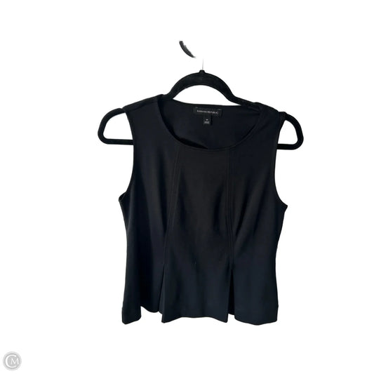 Top Sleeveless By Banana Republic In Black, Size: M