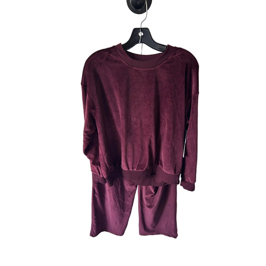 Lounge Set Pants By Joyspun In Maroon, Size: M