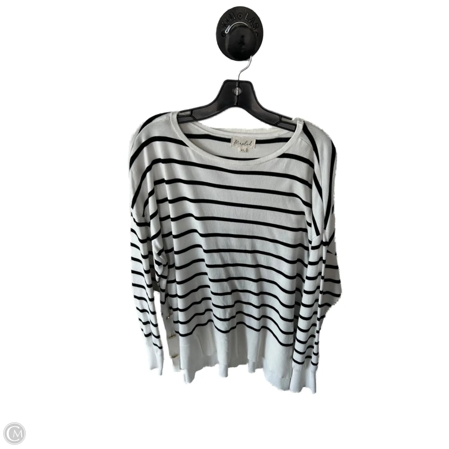 Sweater By Marled In Black & White, Size: Xl