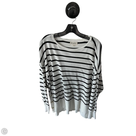 Sweater By Marled In Black & White, Size: Xl