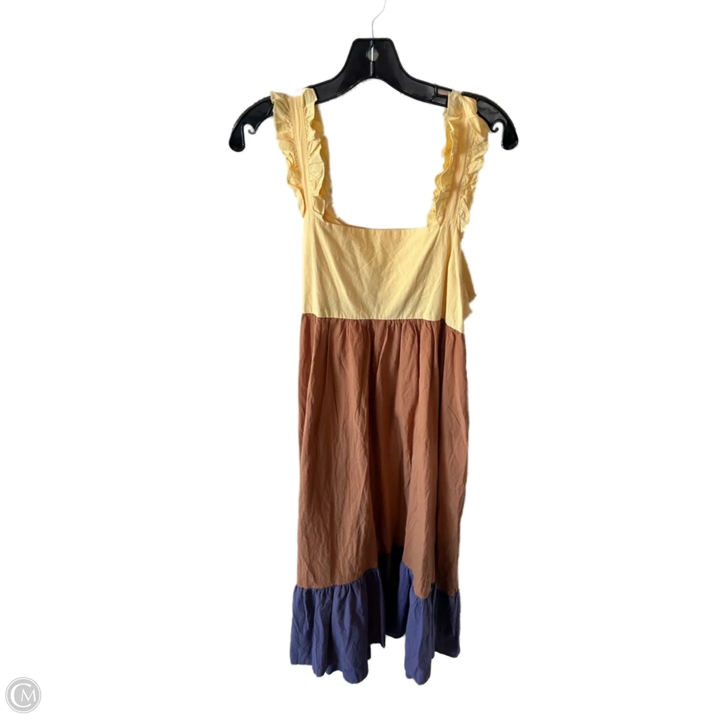 Dress Casual Maxi By Clothes Mentor In Brown & Purple, Size: L
