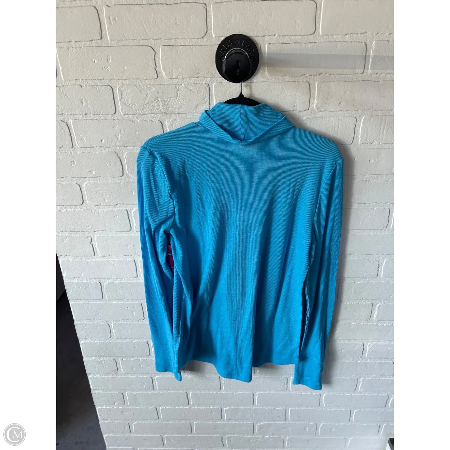 Top Long Sleeve Basic By Gap In Blue, Size: M