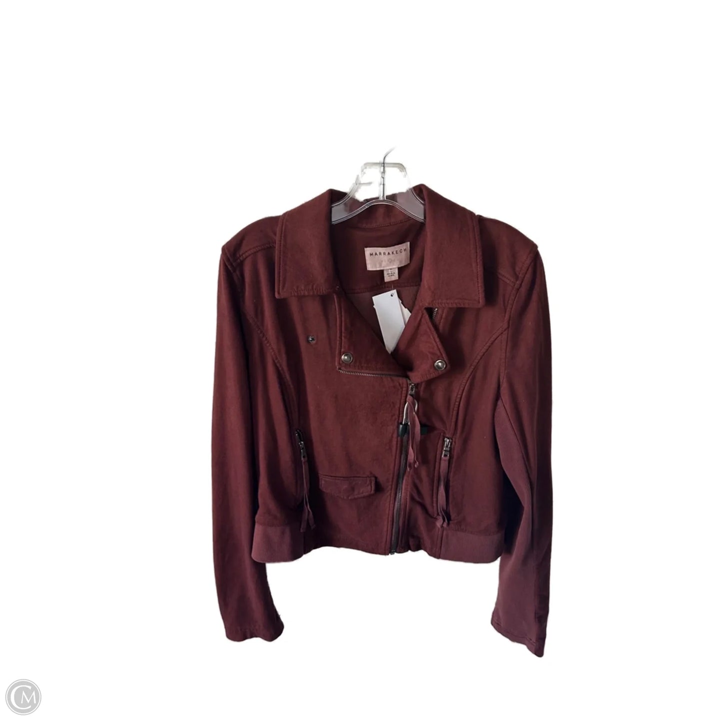 Jacket Moto By Marrakech In Brown, Size: M