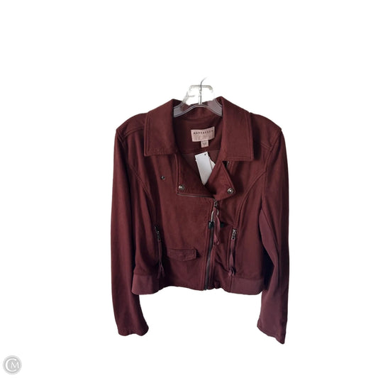 Jacket Moto By Marrakech In Brown, Size: M