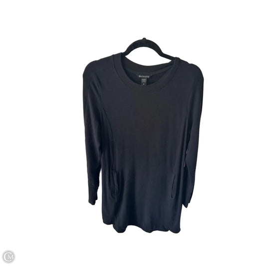 Athletic Sweatshirt Crewneck By Athleta In Black, Size: M