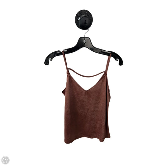 Top Sleeveless Basic By Daytrip In Brown, Size: M