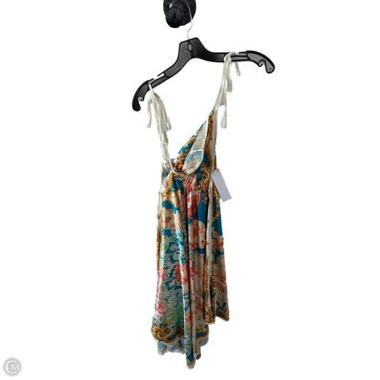 Dress Casual Midi By Flying Tomato In Blue & Yellow, Size: M