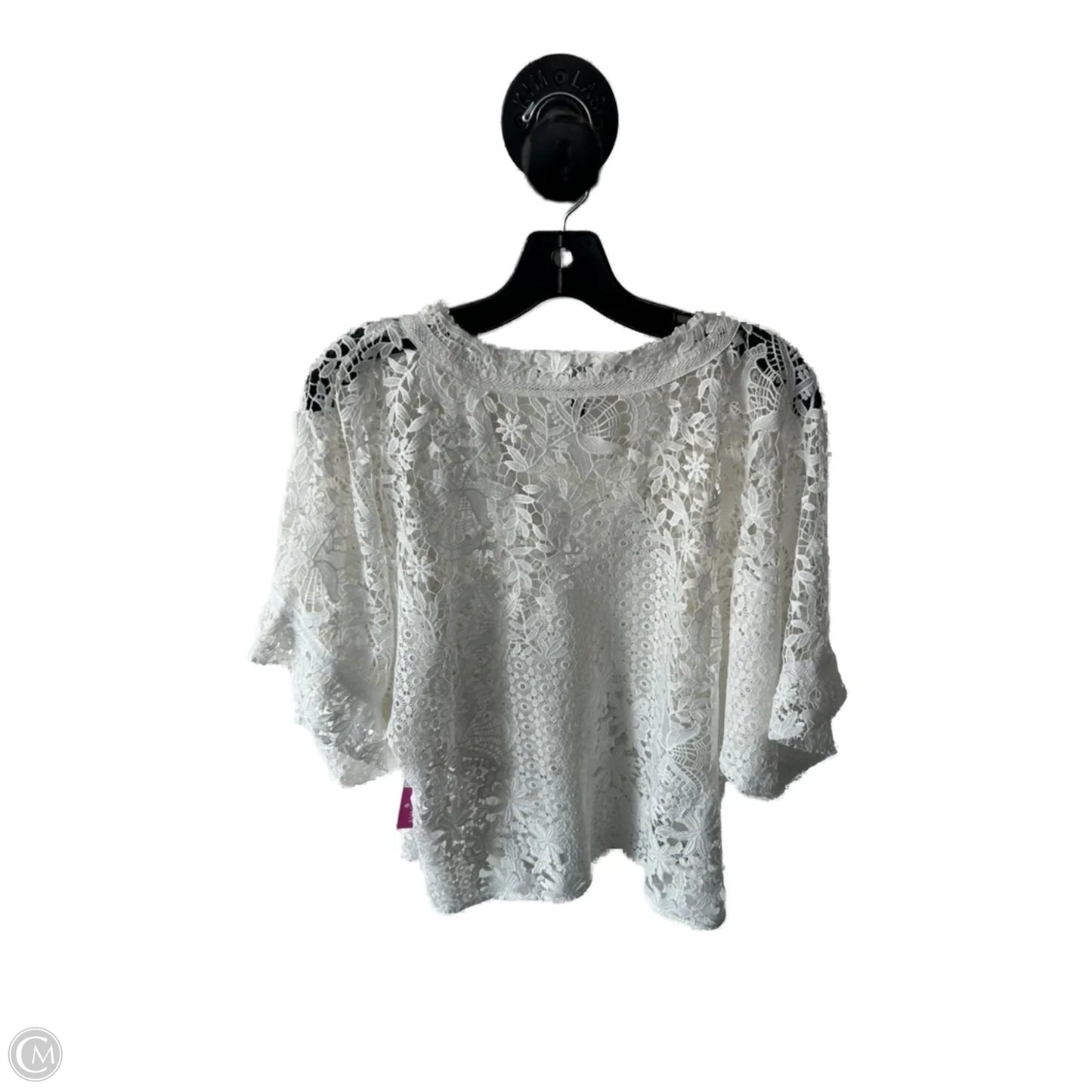 Top Short Sleeve By White House Black Market In White, Size: M