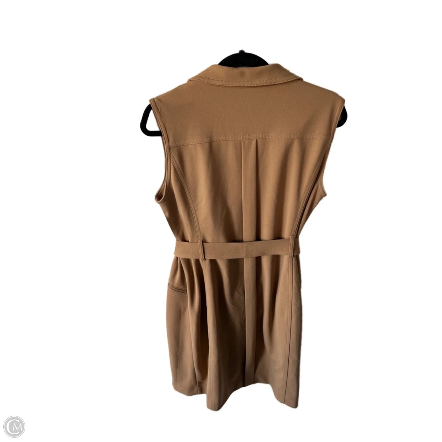 Dress Casual Short By Calvin Klein In Brown, Size: L