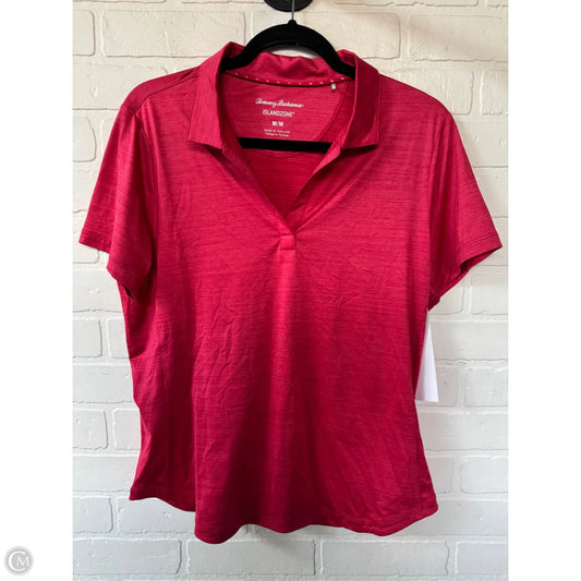 Top Short Sleeve By Tommy Bahama In Red, Size: M