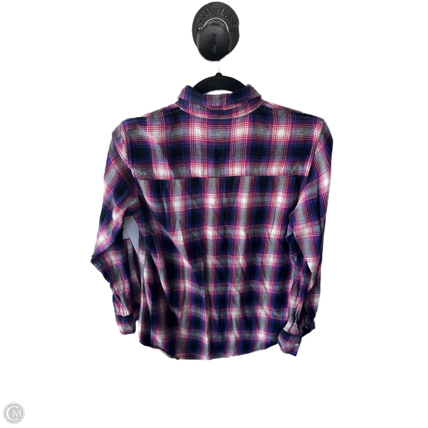 Top Long Sleeve By Gap In Black & Purple, Size: M