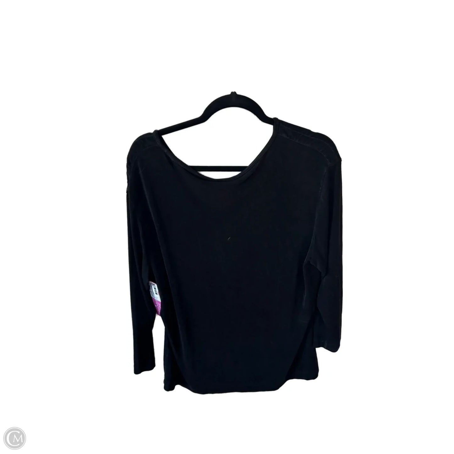 Top Long Sleeve Basic By Chicos In Black, Size: Xl