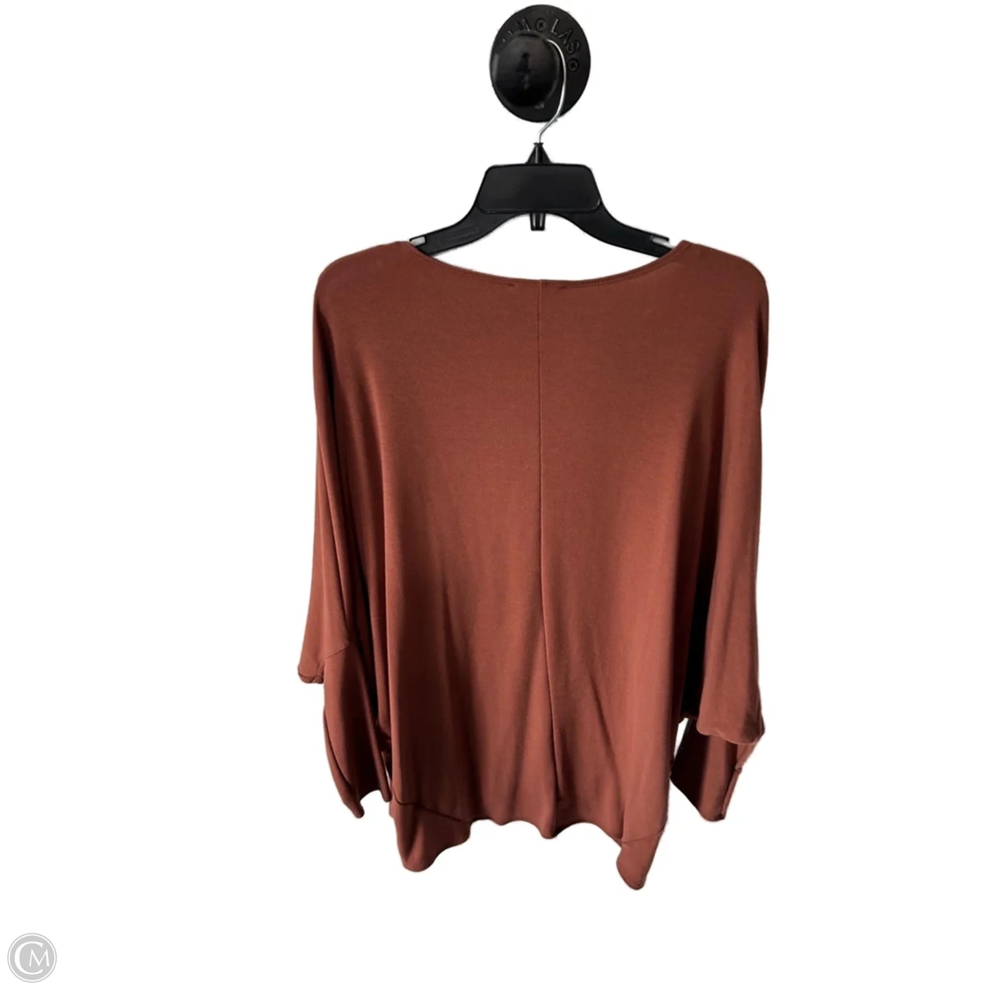 Top Long Sleeve By Clothes Mentor In Brown, Size: L