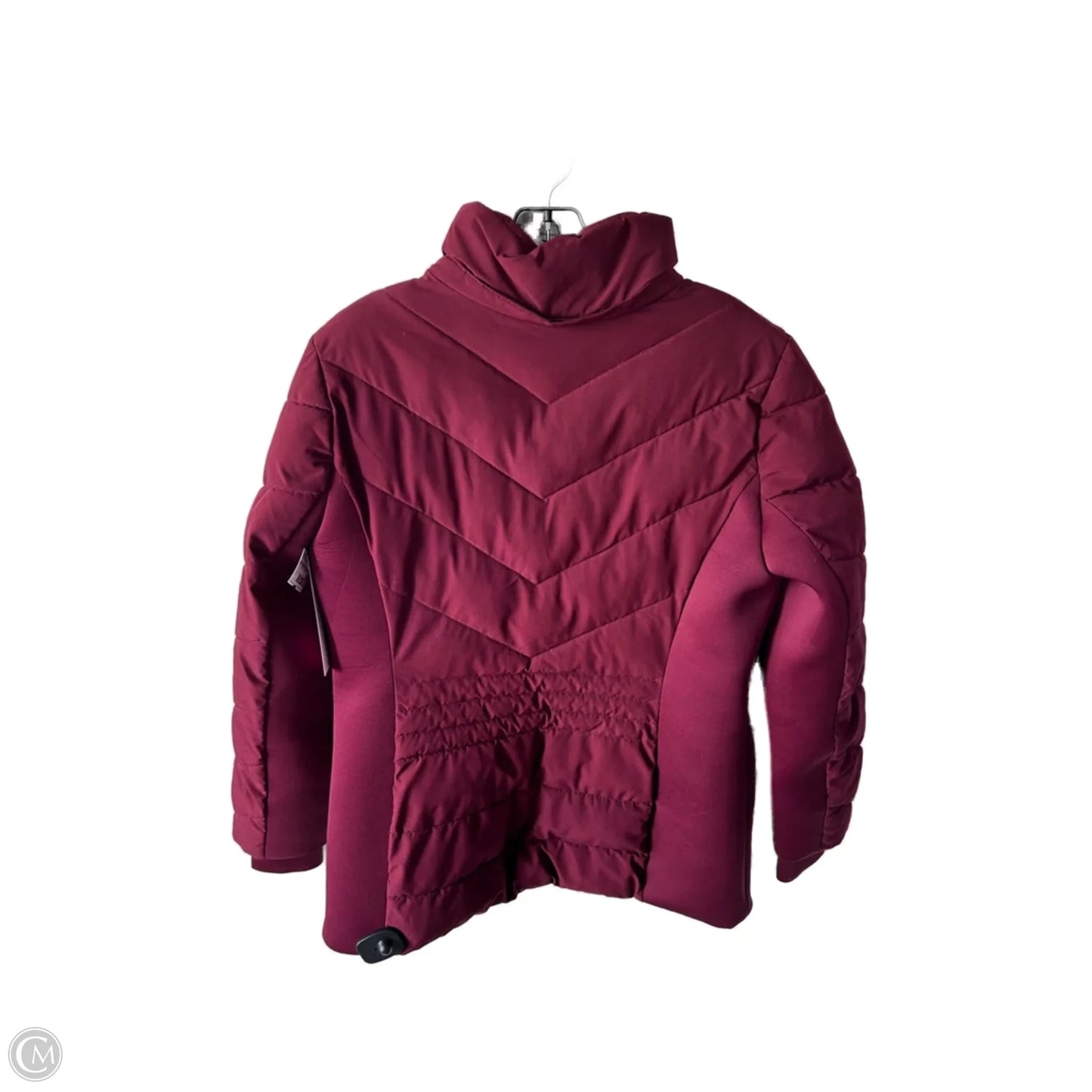 Coat Puffer & Quilted By Michael By Michael Kors In Maroon, Size: M