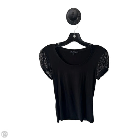 Top Short Sleeve By Clothes Mentor In Black, Size: S