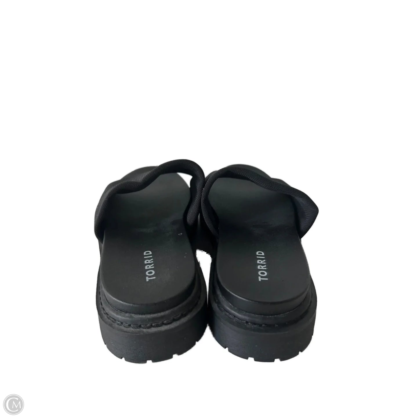 Sandals Flats By Torrid In Black, Size: 8.5