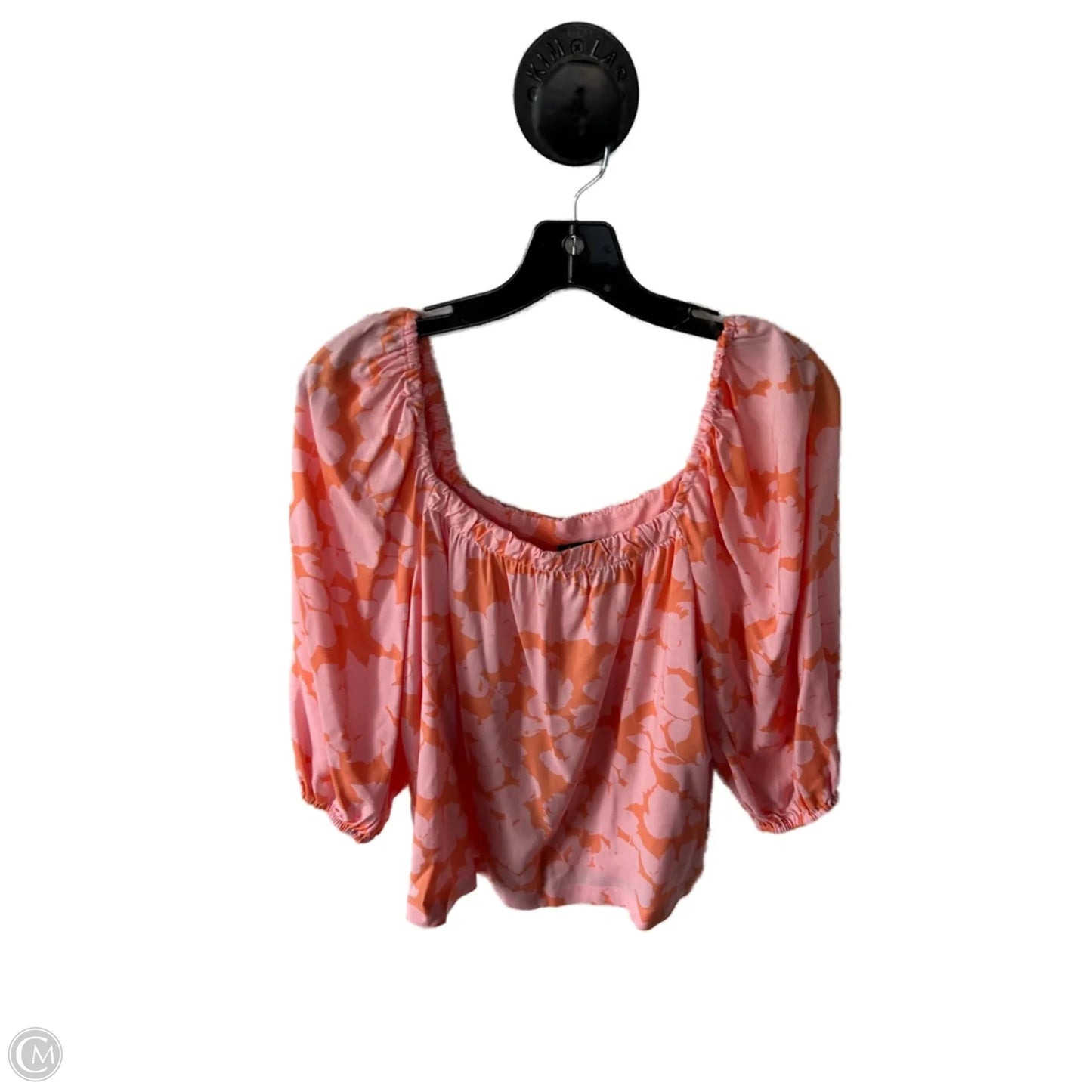 Top 3/4 Sleeve By Sanctuary In Orange & Pink, Size: S