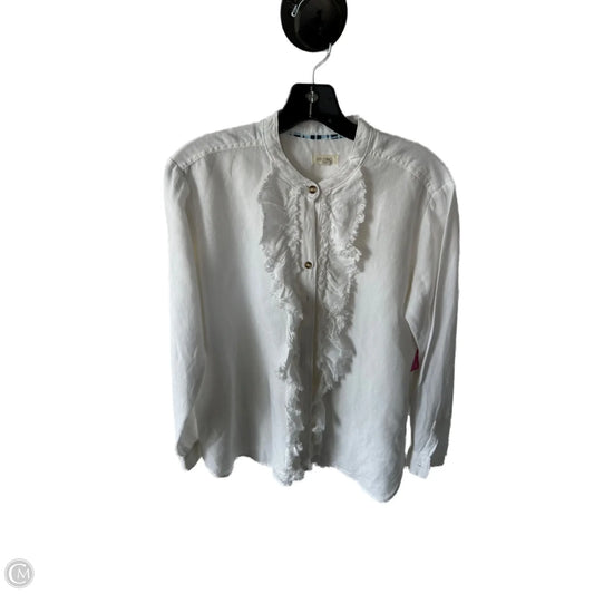 Top Long Sleeve By Pilcro In White, Size: Xs