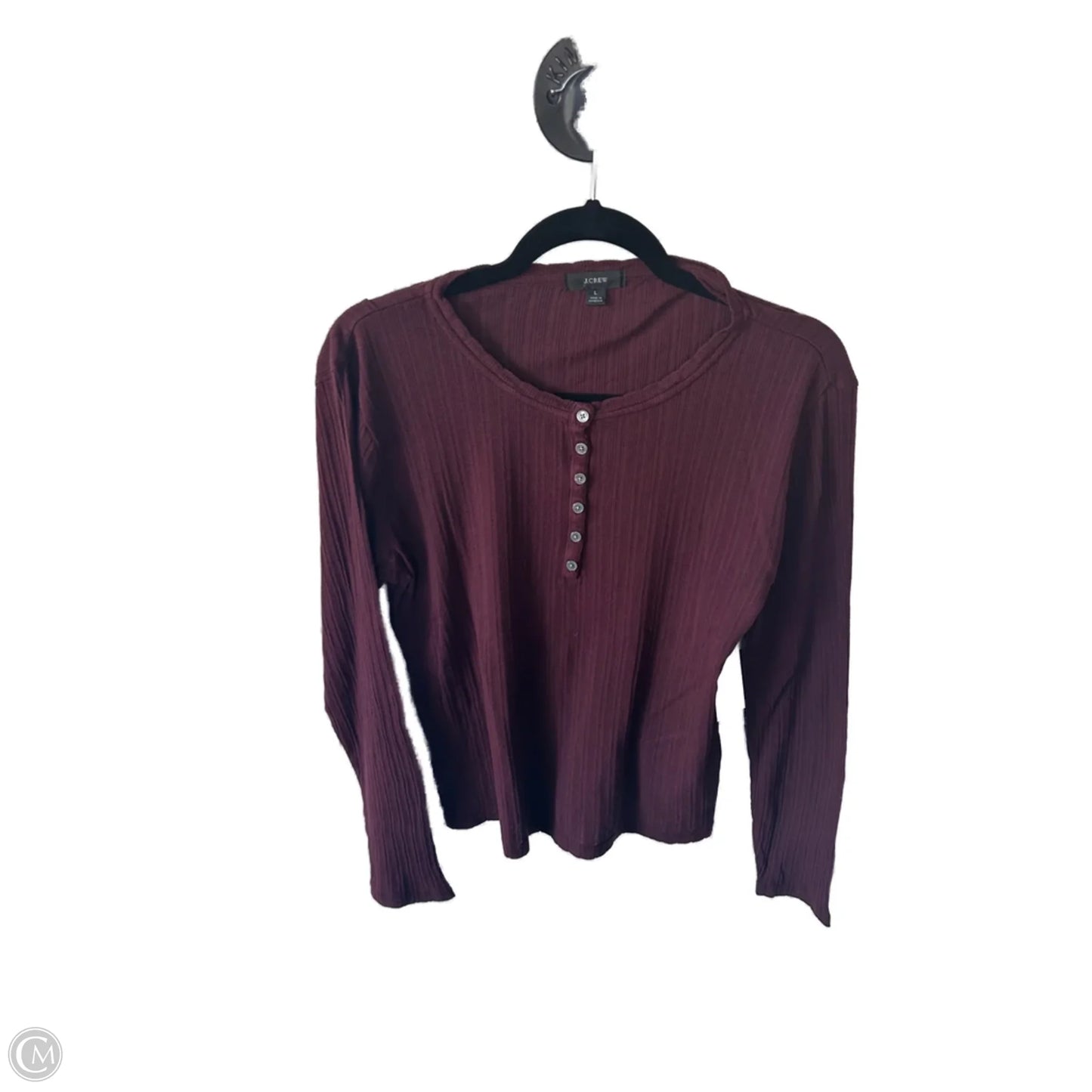 Top Long Sleeve Basic By J. Crew In Red, Size: L