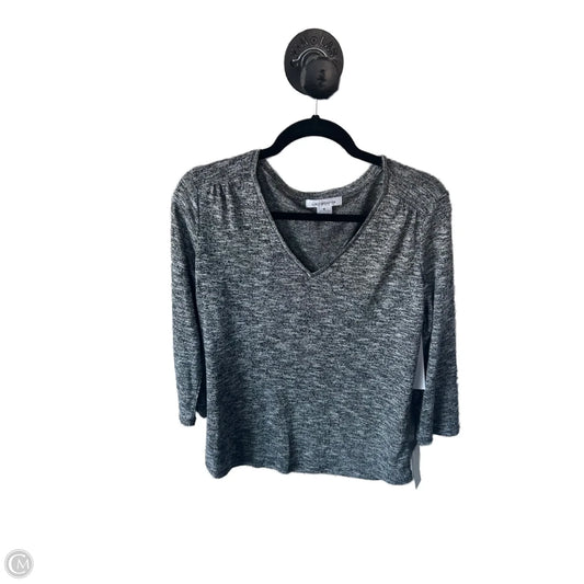 Top Long Sleeve By Liz Claiborne In Grey, Size: M