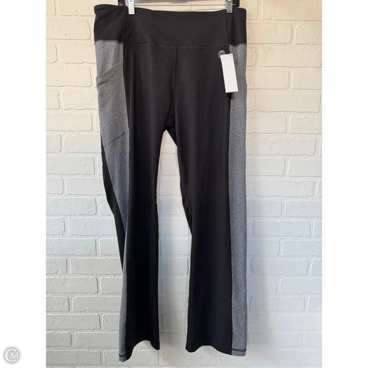Athletic Pants By Balance Collection In Black & Grey, Size: 16