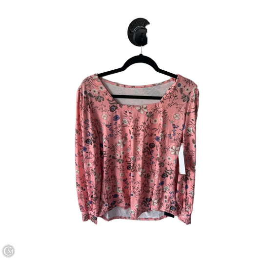 Top Long Sleeve By Clothes Mentor In Pink, Size: L