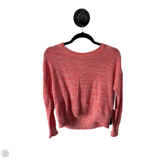 Sweater By Loft In Orange & Pink, Size: M
