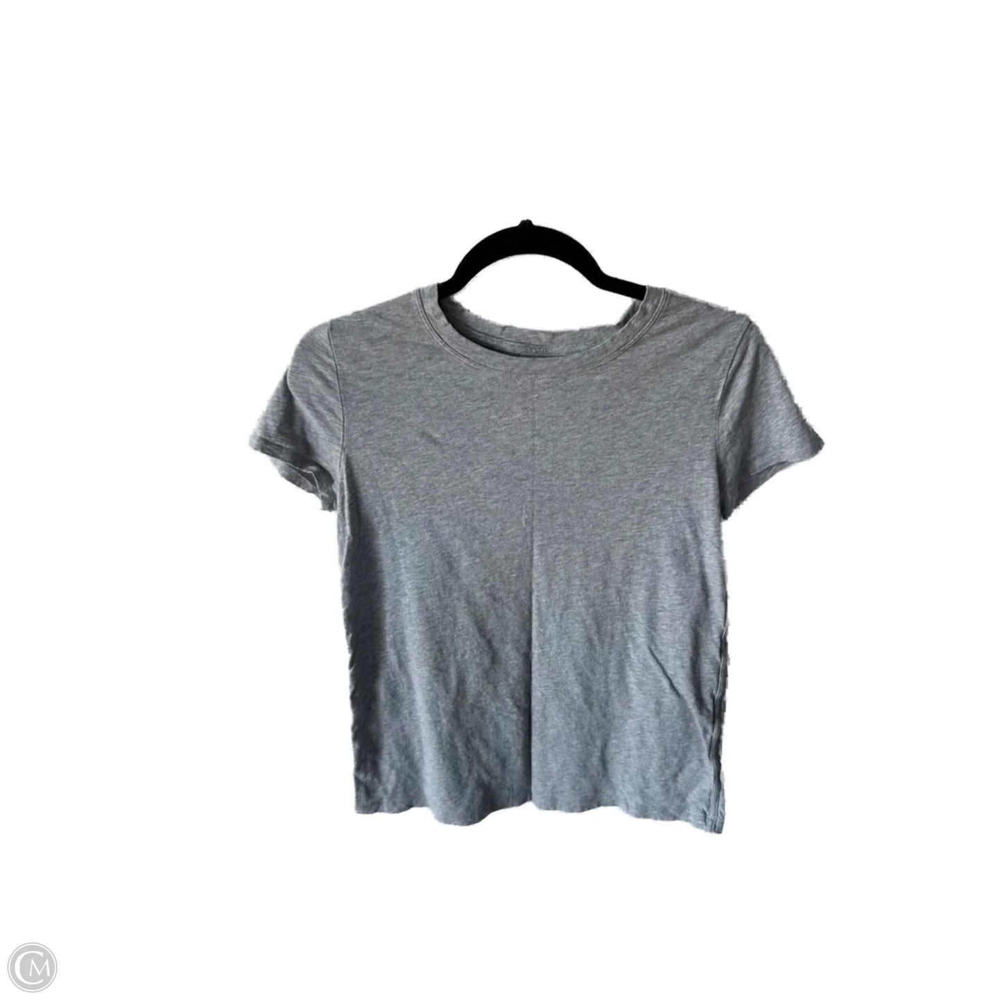 Athletic Top Short Sleeve By Athleta In Grey, Size: S