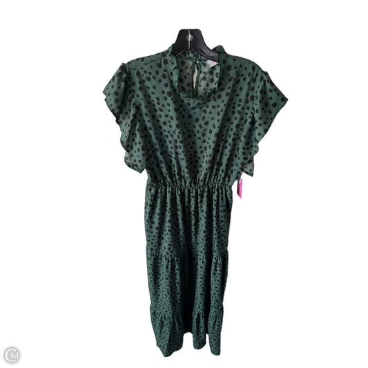 Dress Casual Maxi By Cme In Black & Green, Size: M