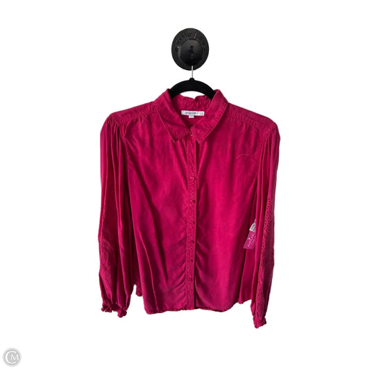 Top Long Sleeve By Chicos In Pink, Size: M