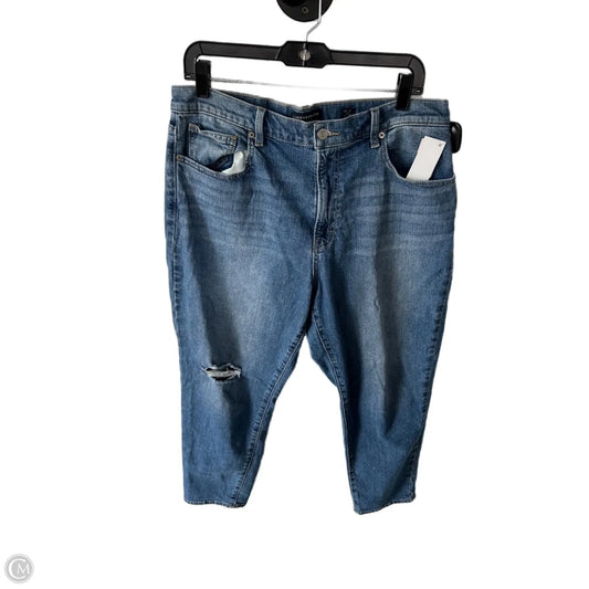 Jeans Boyfriend By Lucky Brand In Blue Denim, Size: 12