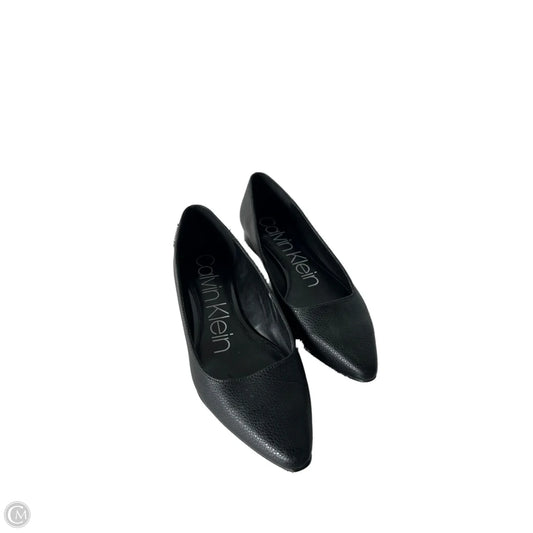 Shoes Flats By Calvin Klein In Black, Size: 6.5