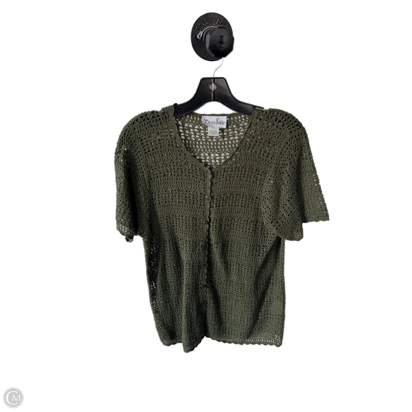 Sweater Short Sleeve By Tanjay In Green, Size: M