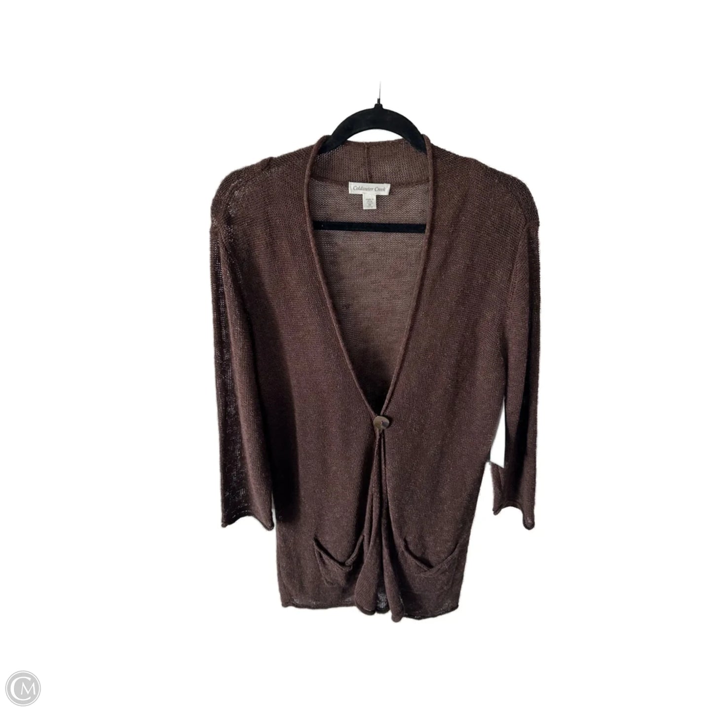 Sweater Cardigan By Coldwater Creek In Brown, Size: M