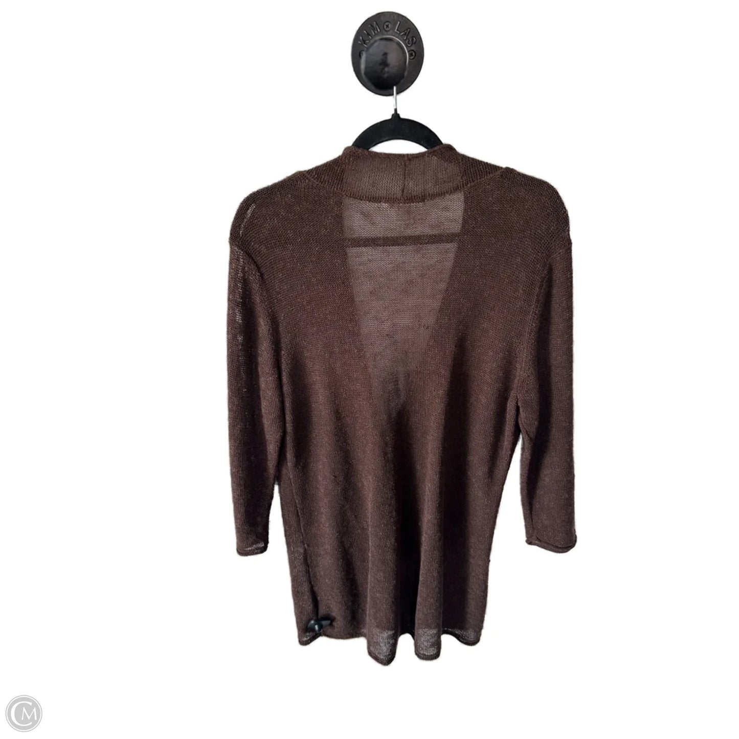 Sweater Cardigan By Coldwater Creek In Brown, Size: M