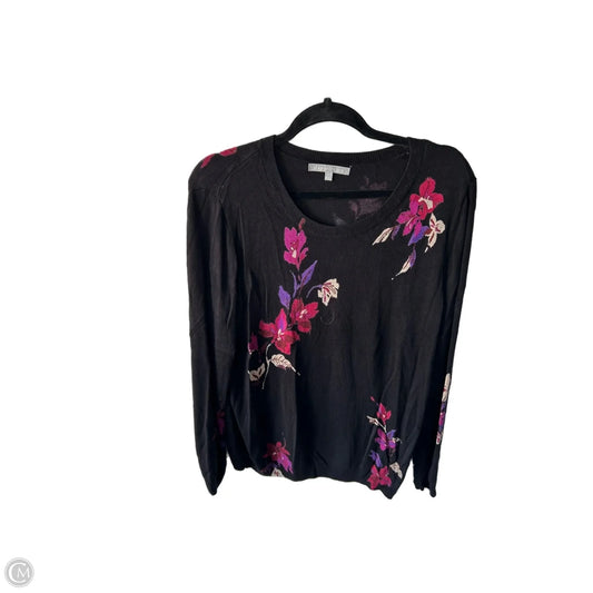 Sweater By Daniel Rainn In Black & Purple, Size: Xl