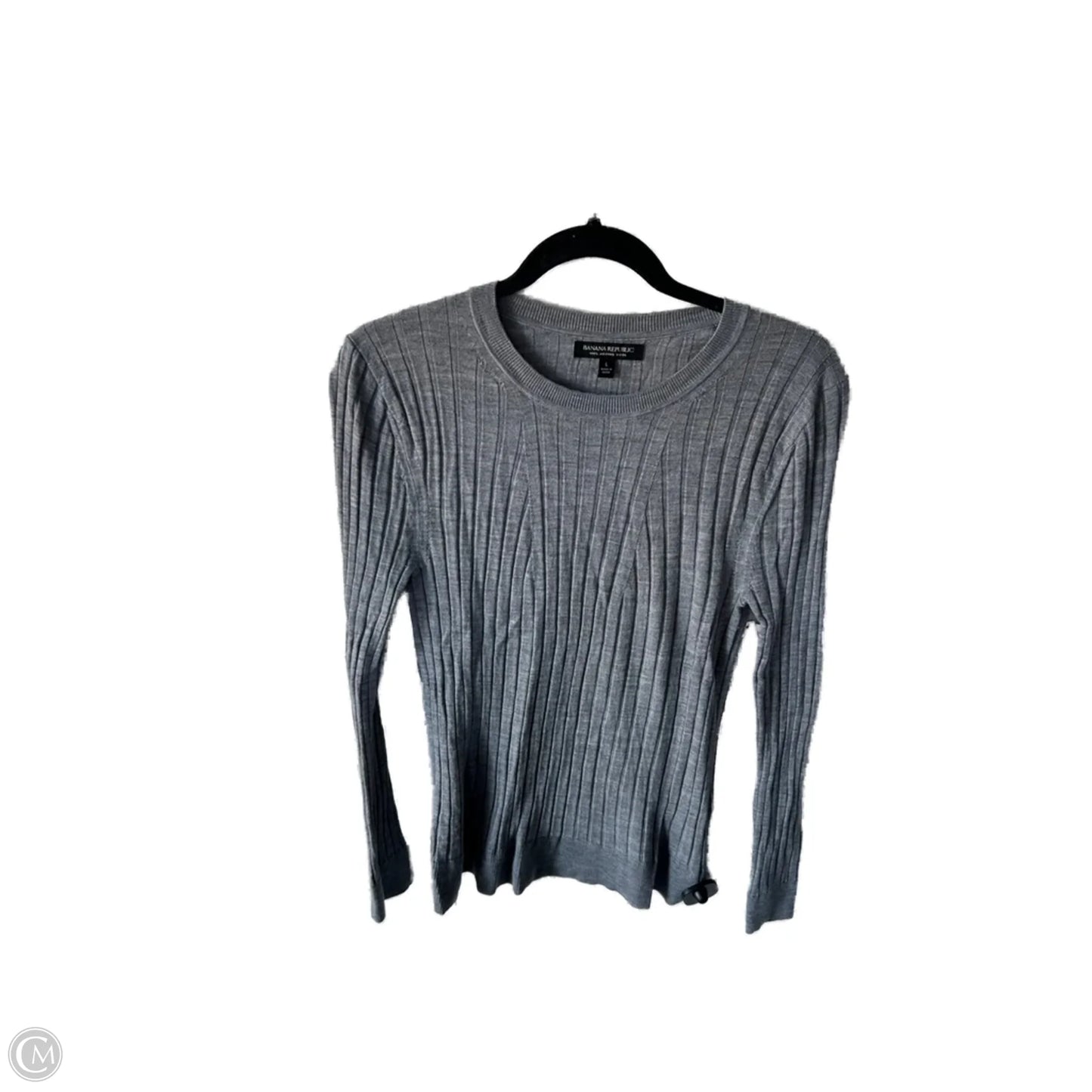 Sweater By Banana Republic In Grey, Size: L