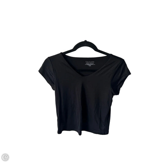 Top Short Sleeve Basic By Tahari In Black, Size: M