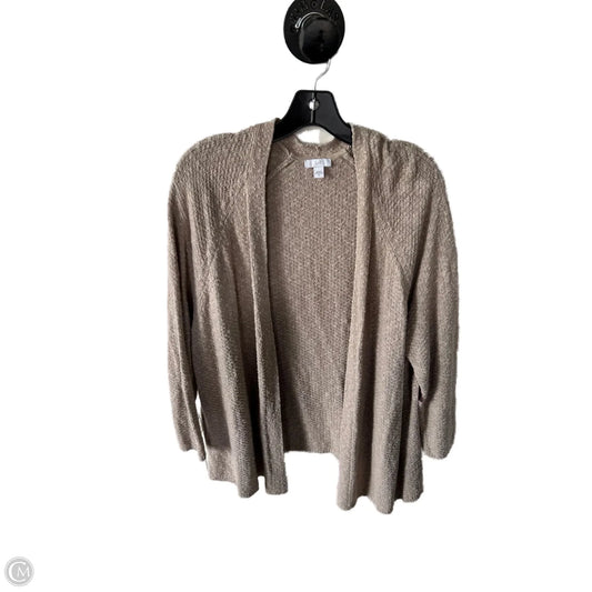 Sweater Cardigan By J. Jill In Tan, Size: Xl