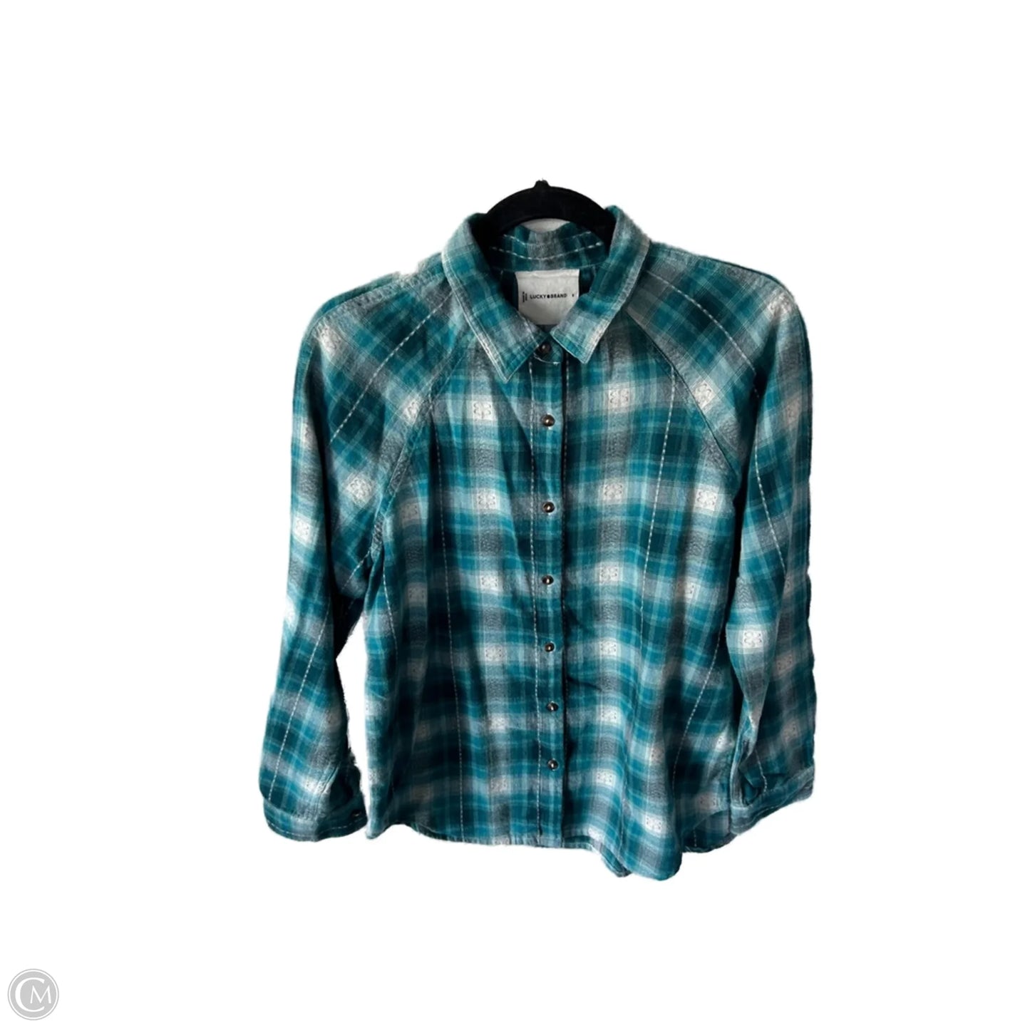 Top Long Sleeve By Lucky Brand In Blue, Size: S